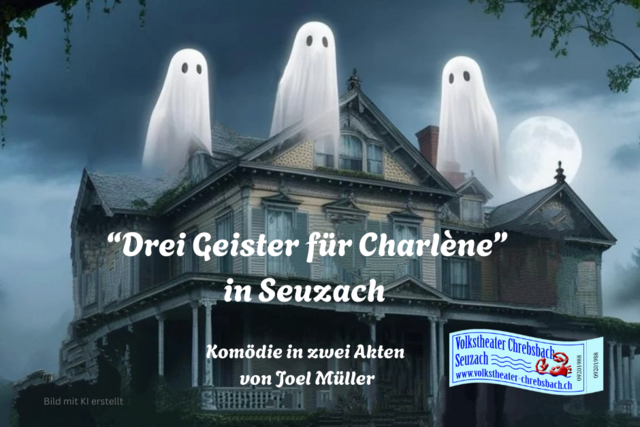 Drei Geister für Charlène, eine Komödie des Volkstheaters Chrebsbach