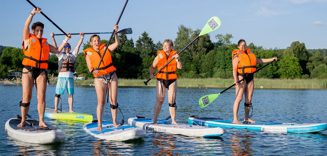Stand-Up Paddling-Kurse auf dem Greifensee