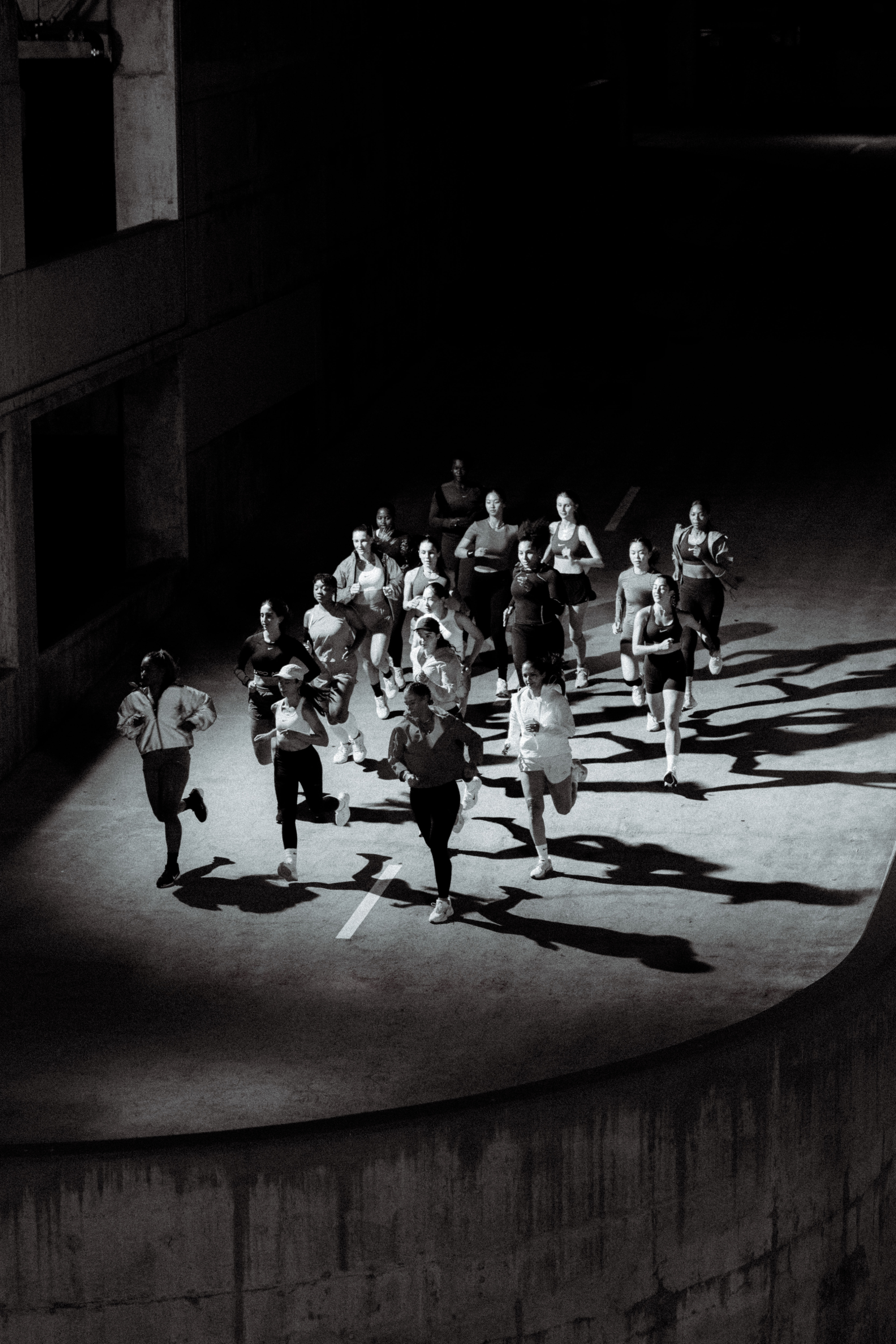 Women celebrating after a race