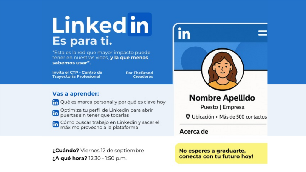 Imagen Taller LinkedIn es para ti - TheBrand Creadores