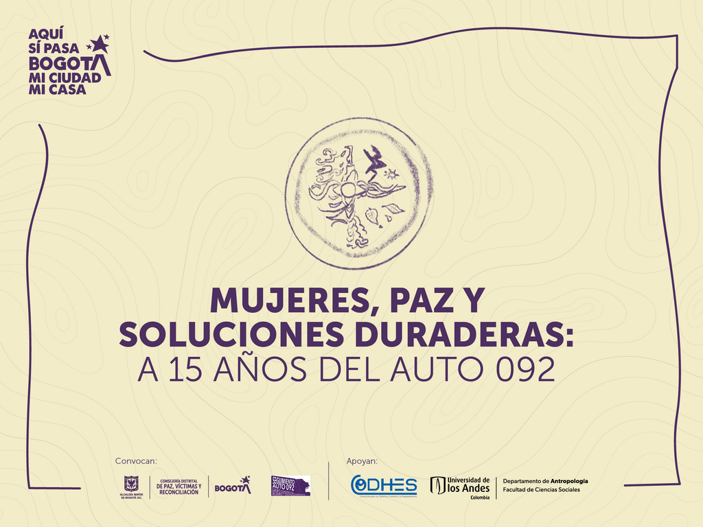 Imagen Mujeres, paz y soluciones duraderas: a 15 años del Auto 092
