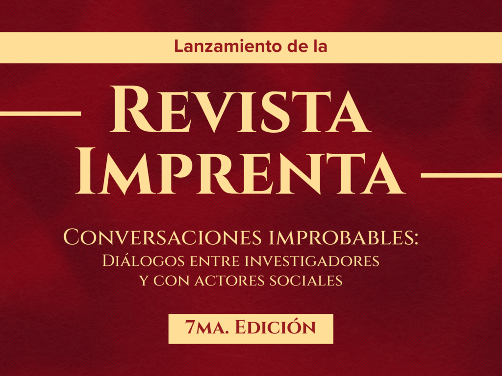 Imagen Revista IMPRENTA: Conversaciones improbables: Diálogos entre investigadores y con actores sociales