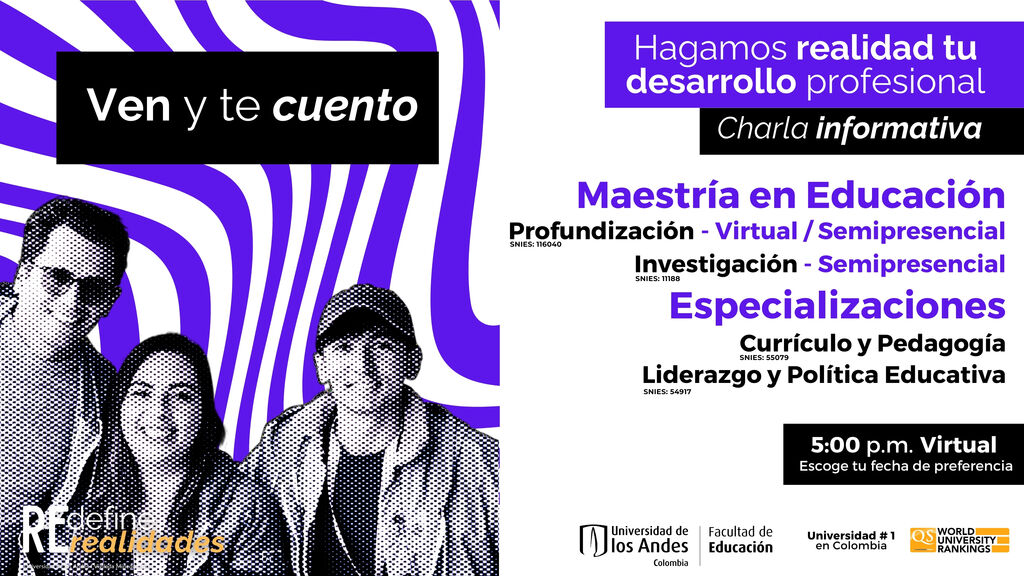 Imagen Ven y te cuento - Charla informativa Posgrados en Educación
