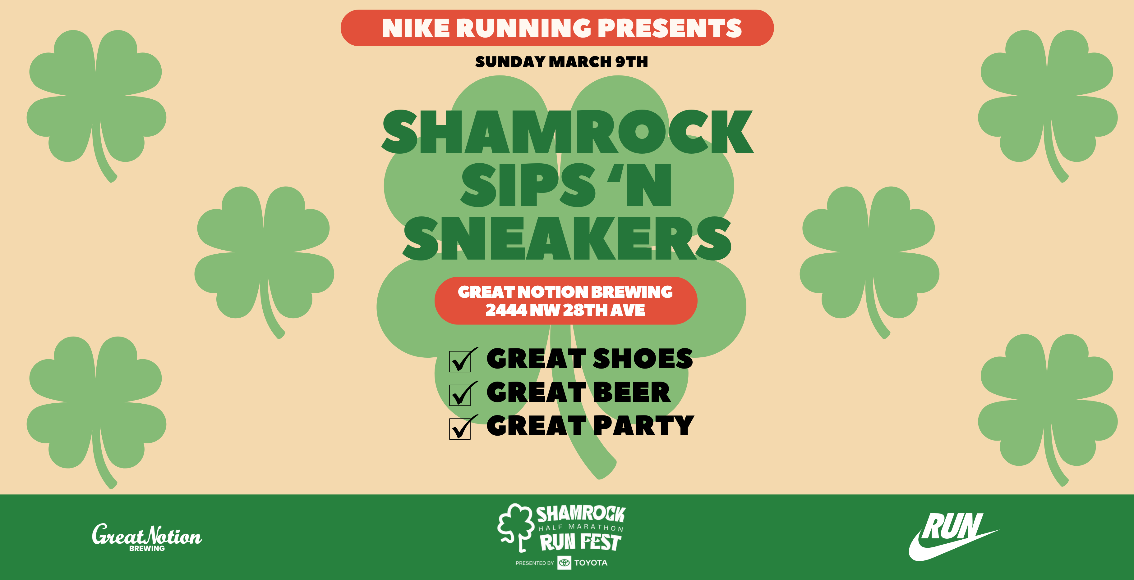 Shamrock Sips N Sneakers