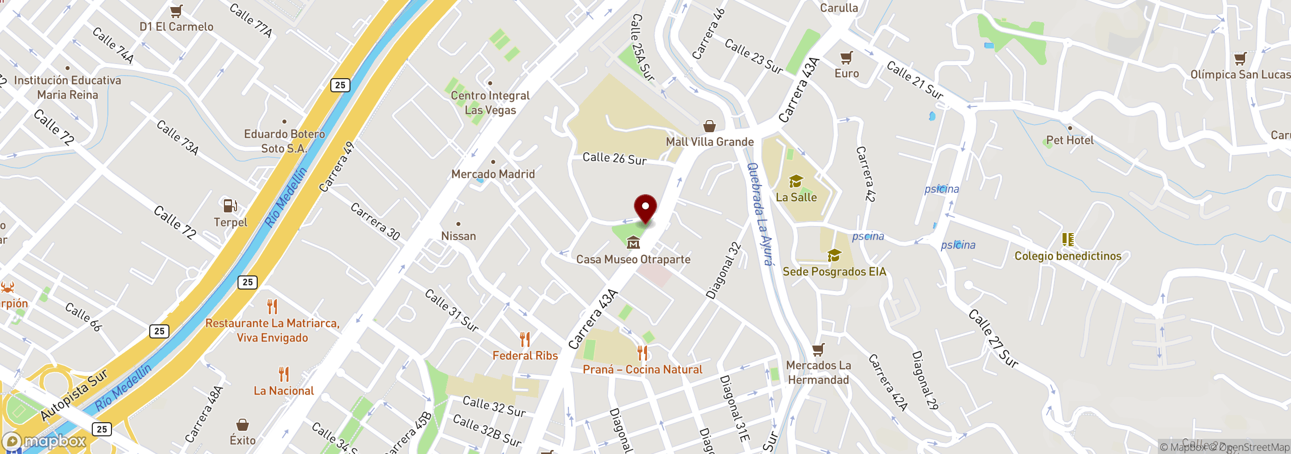 Mapa que muestra la ubicación del evento