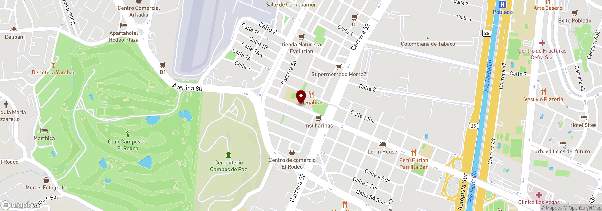 Mapa que muestra la ubicación del evento